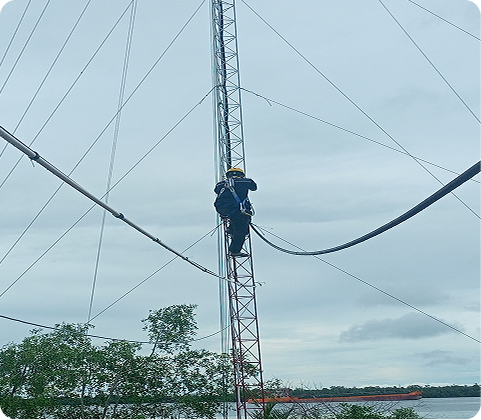 Pemasangan AIS Tanjung Berlian 1